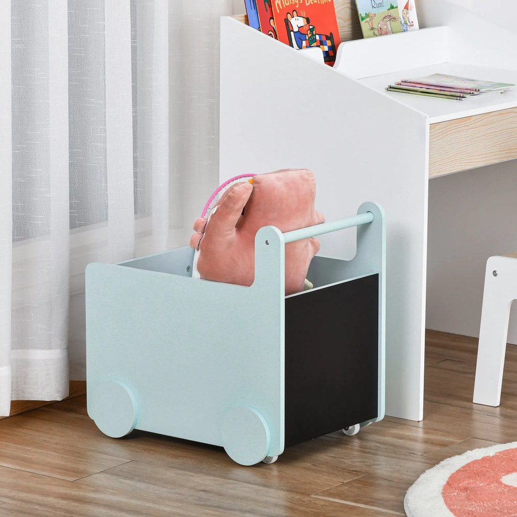 HomCom cutie jucarii, multifunctionala, cu roti, 47x35x45.5cm | AOSOM RO
