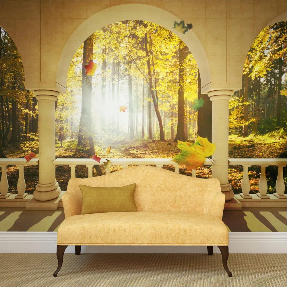 Fototapet Bimago - Dream about autumnal forest + Adeziv gratuit 200x154 cm
