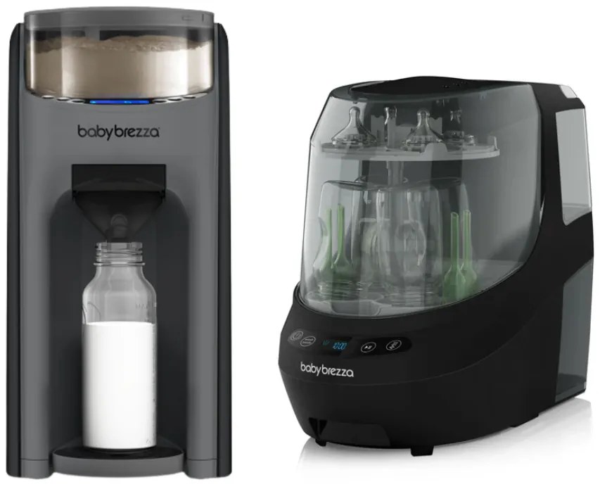Pachet BebeStart 16 - Espressor Formula Pro Advanced Charcoal + Bottle Washer Pro Black