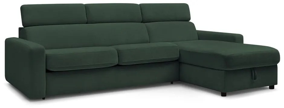 Colțar verde închis extensibil (cu colț variabil) Monaco – Bobochic Paris