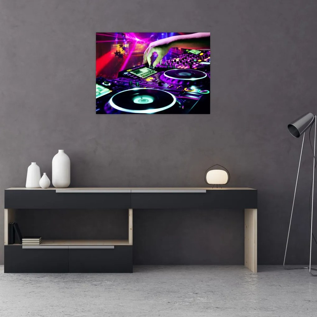 Tablou pe sticlă - DJ (70x50 cm)