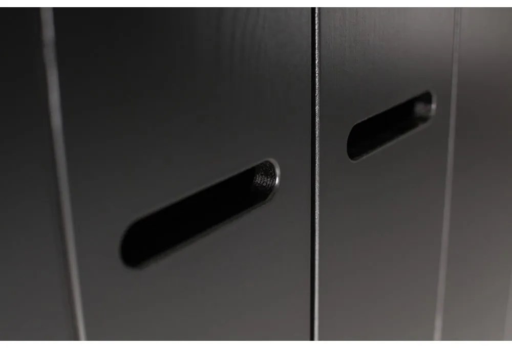 Șifonier din lemn de pin negru 94x195 cm Connect - WOOOD