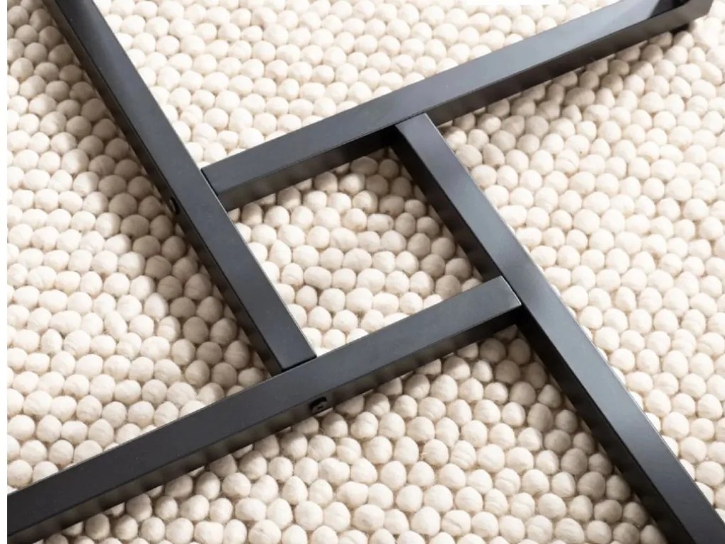 Masa rotunda de dining ALTO II 80 cm, decor maro rustic