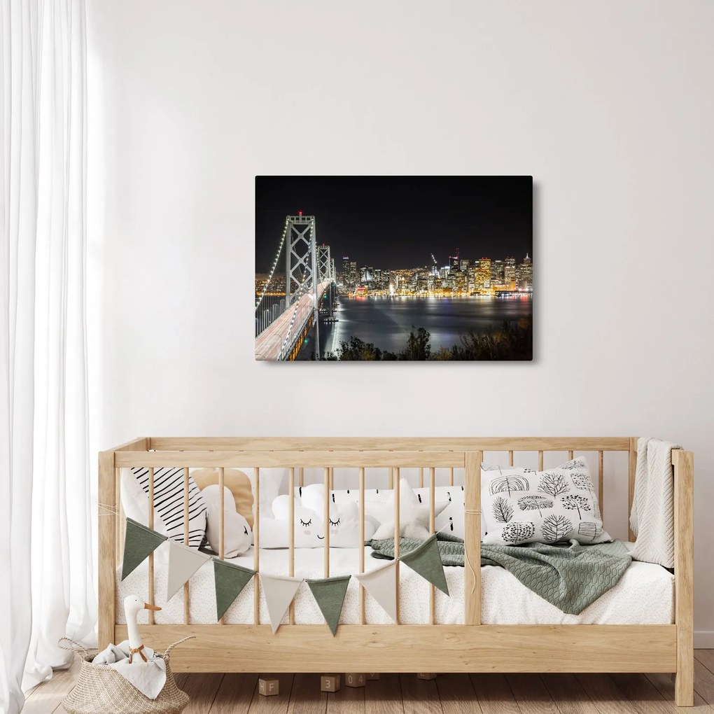 Tablou cu podul Brooklin și New York (90x60 cm)