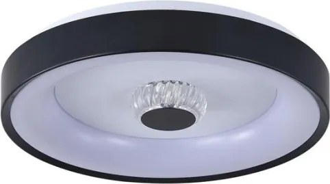 Searchlight 89735-38BK - Plafonieră LED dimabilă POLKA 24W/230V + 6W, Ø 38,5 cm, negru