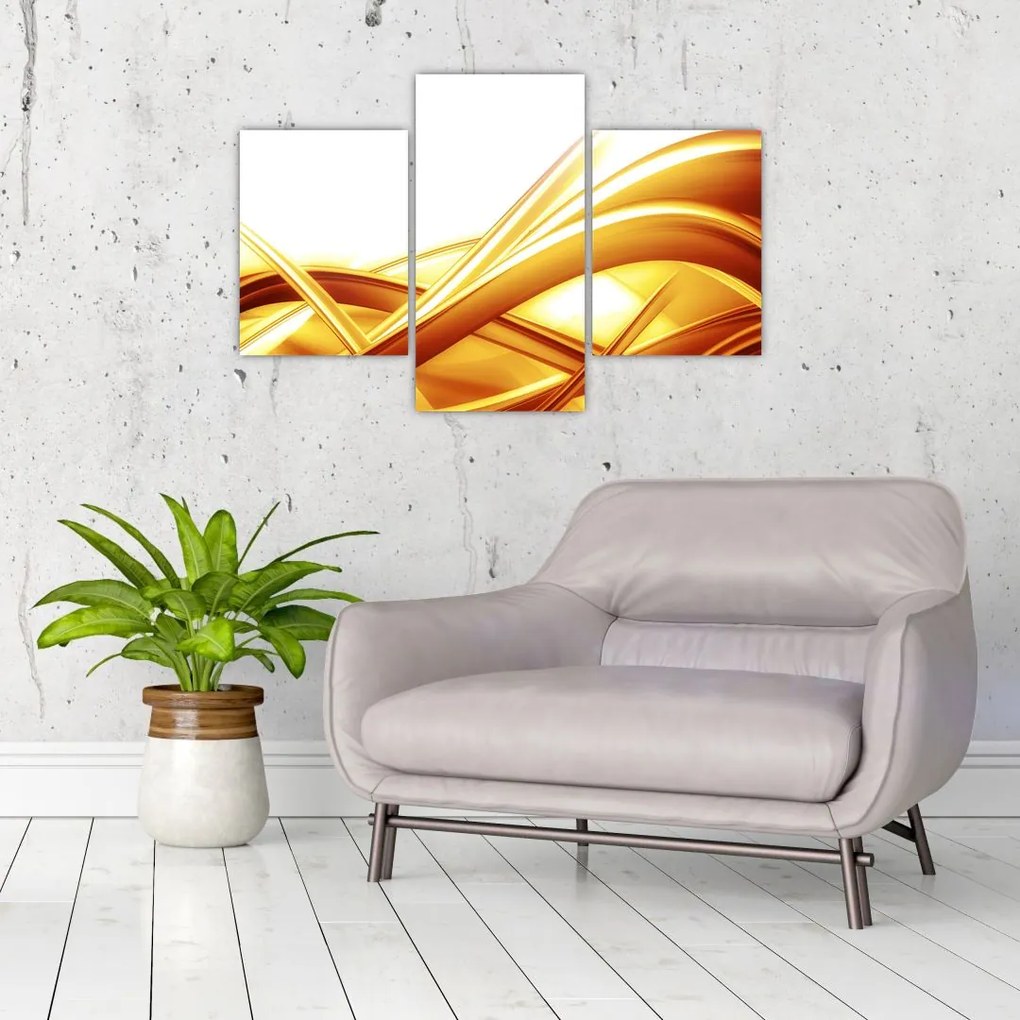 Tablou - Abstrac galben (90x60 cm)