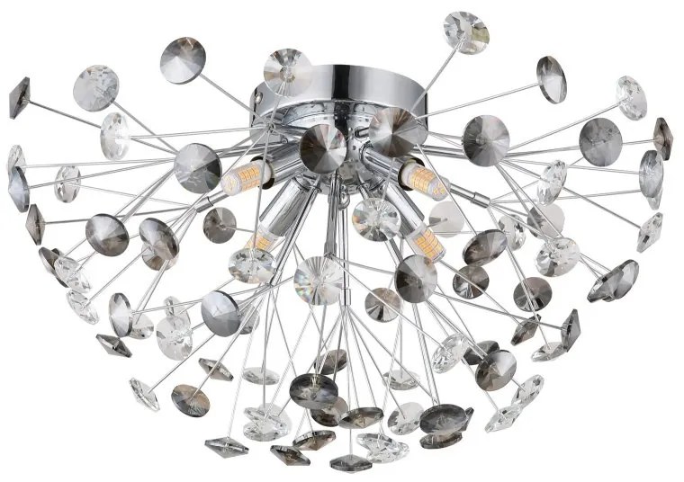 Plafoniera design elegant KATRINA 45cm crom 64135DC GL