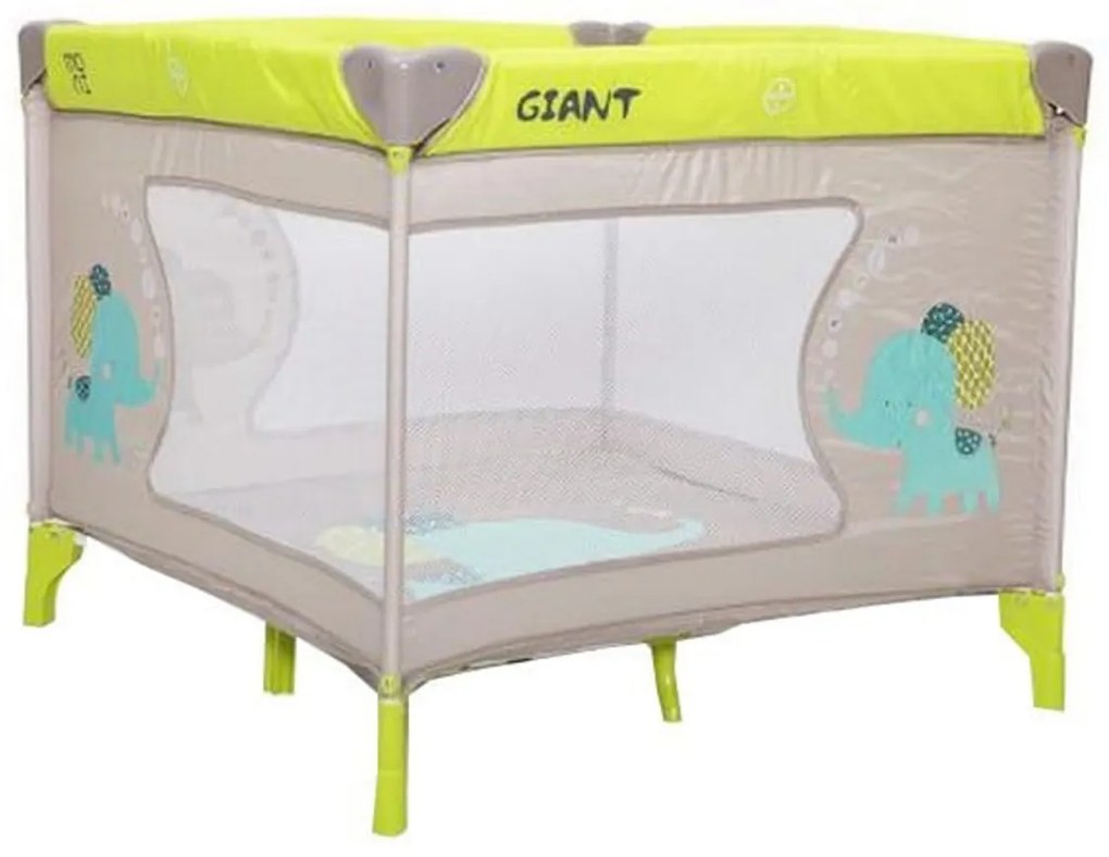 Tarc de joaca portabil pentru interior si exterior NOVOKIDS™ Little Giant , Pliabil, Dimensiuni 93X93X77 cm, Inaltime 77 cm, Geanta transport si