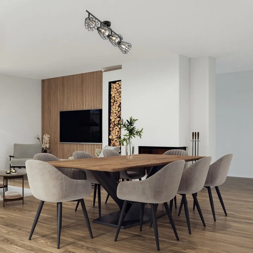 Plafoniera stil industrial Emerencia 4L