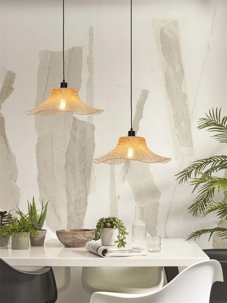Lustra suspendata din bambus Ibiza S 50cm, natur