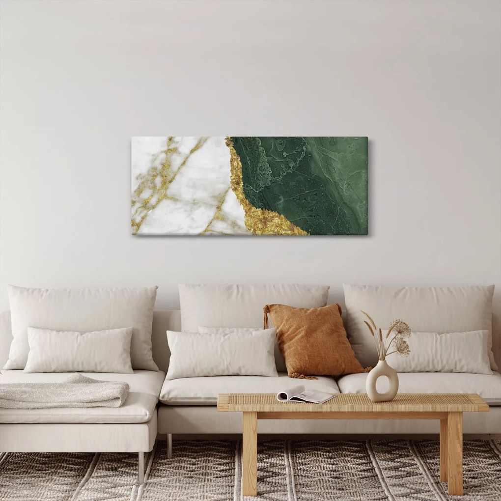 Tablou - Marmură verde N⁰3 (120x50 cm)