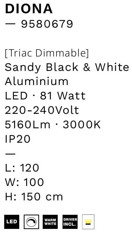 Lustra LED design modern DIONA, 3000K