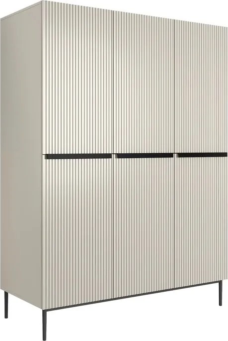 Dulap Nicole cu două sertare 150 cm - cașmir / picioare negre