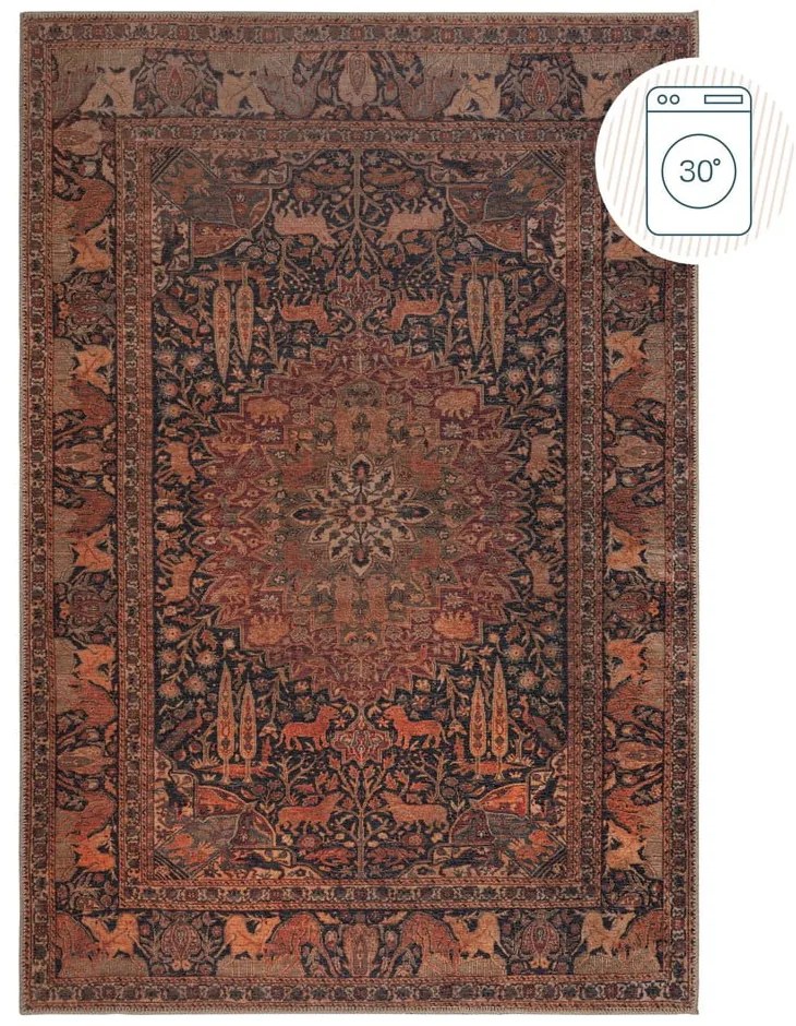 Covor burgundy lavabil 115x170 cm Nico Global – Flair Rugs