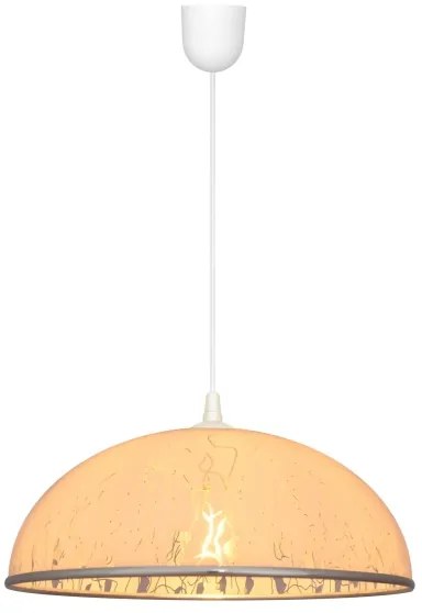 Lustră pe lanț CIRCLE 1xE27/15W/230V albă