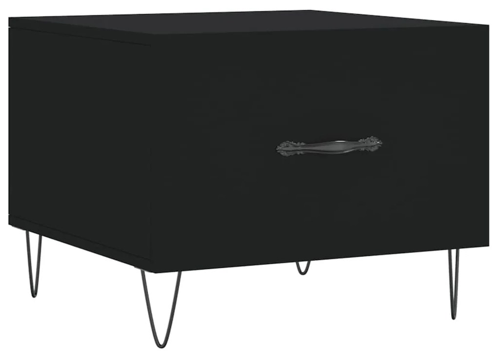 vidaXL Măsuță de cafea, negru, 50x50x40 cm, lemn compozit