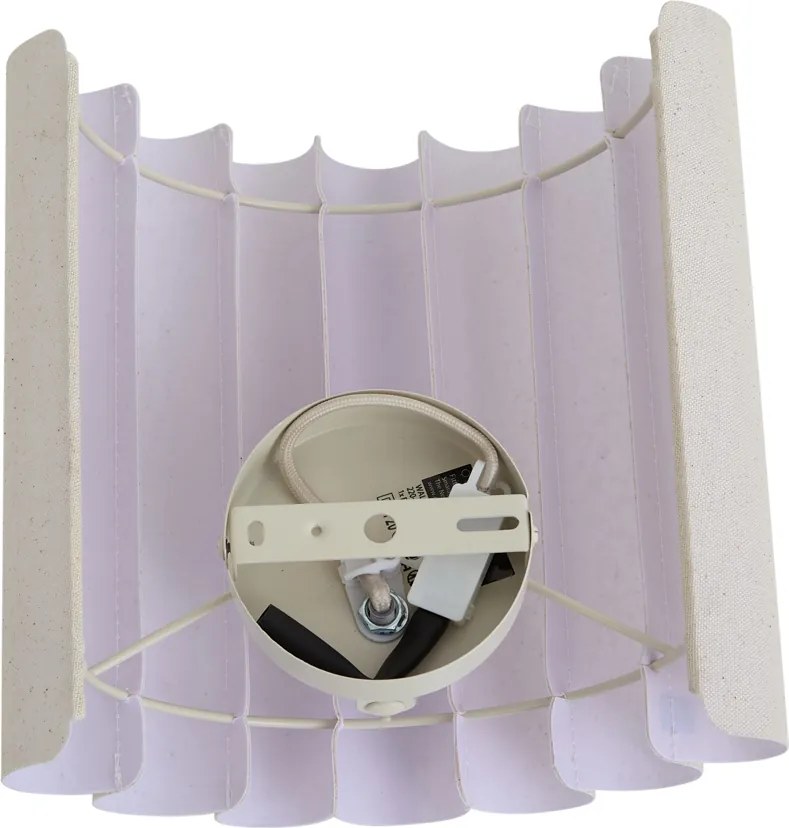 Lampă de perete Japandi bej cu in 26 cm - Scallop