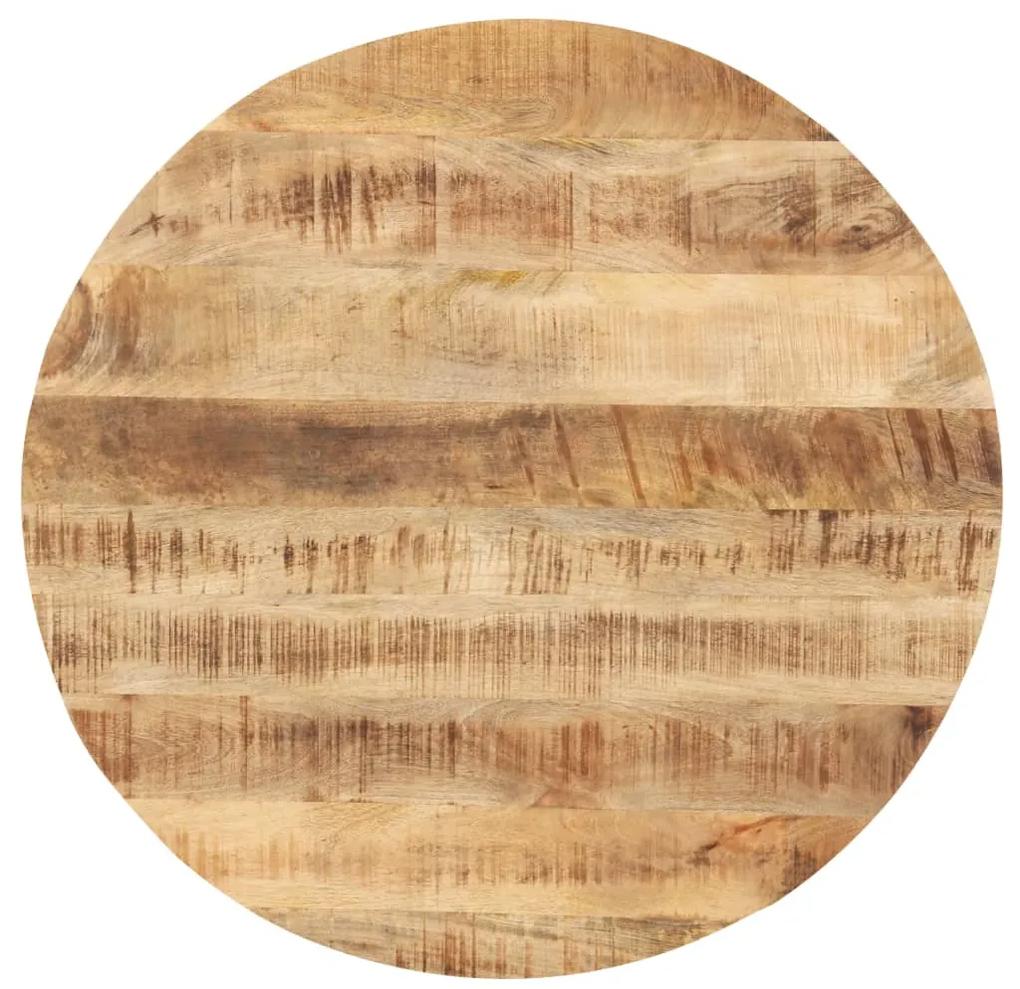 286006 vidaXL Blat de masă, 60 cm, lemn masiv mango, rotund, 25-27 mm