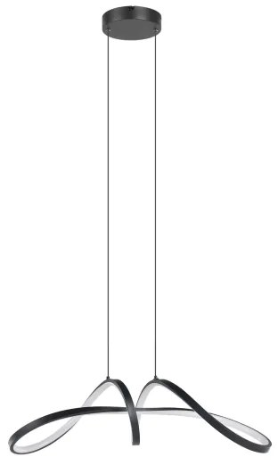 Lustră LED RGBW dimabilă pe cablu Eglo 901159 CALAROSSA-Z LED/22W/230V negru