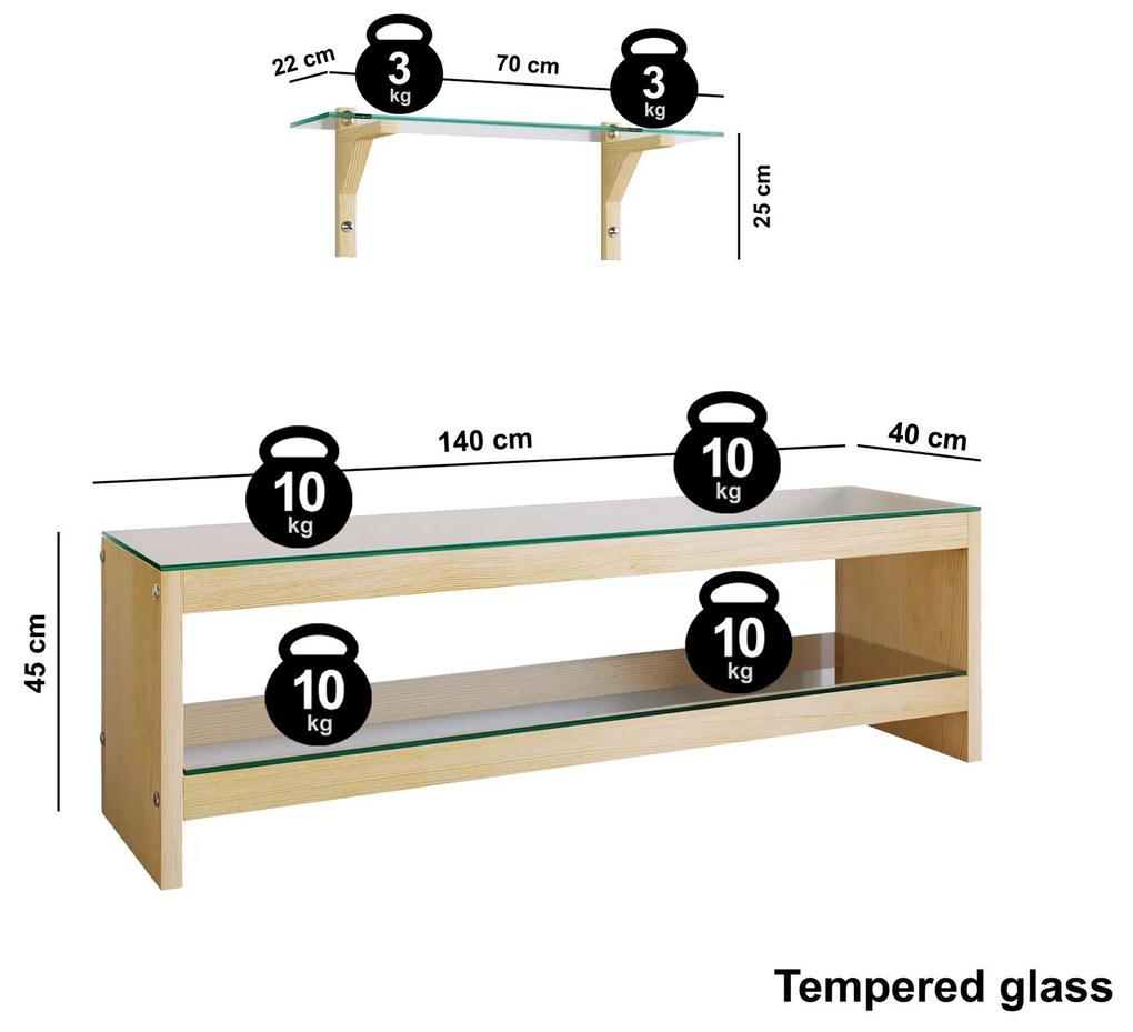 Mobilier living Vamebo 6 (stejar) . 1095720