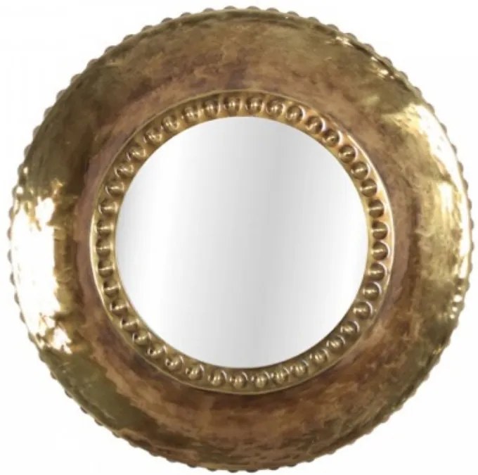 Oglinda rotunda maro din metal 32 cm Alba Objet Paris