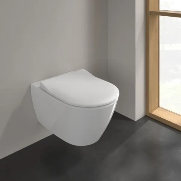 Villeroy & Boch 5614R2R1 - Capac WC SUBWAY cu închidere SoftClose, ceramică/albă