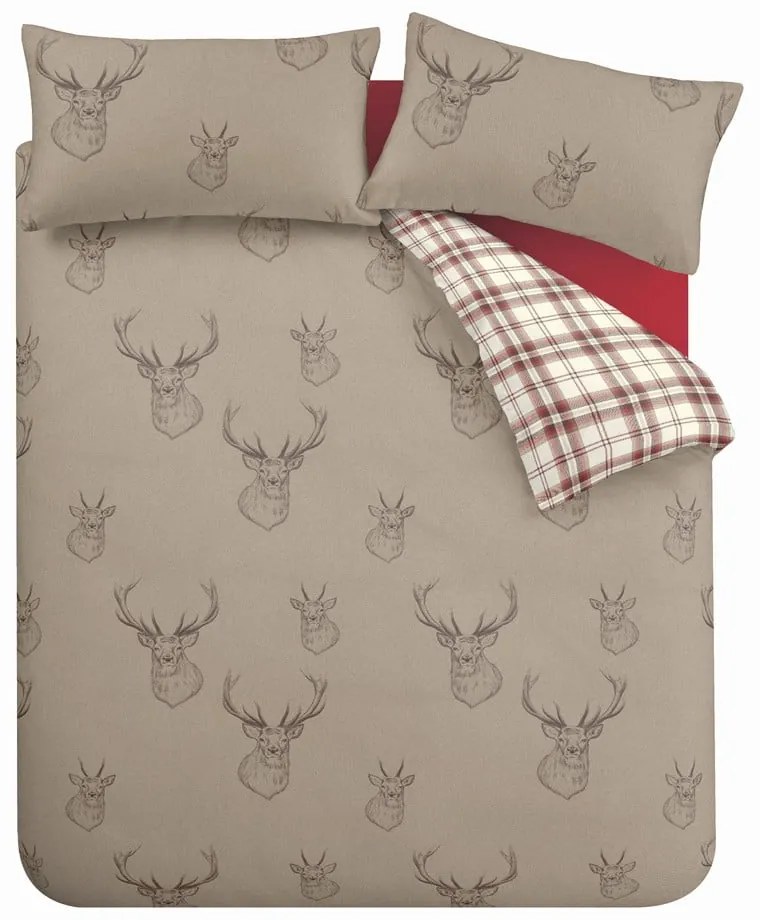 Lenjerie de pat Catherine Lansfield Stag Multi, 200 x 200 cm
