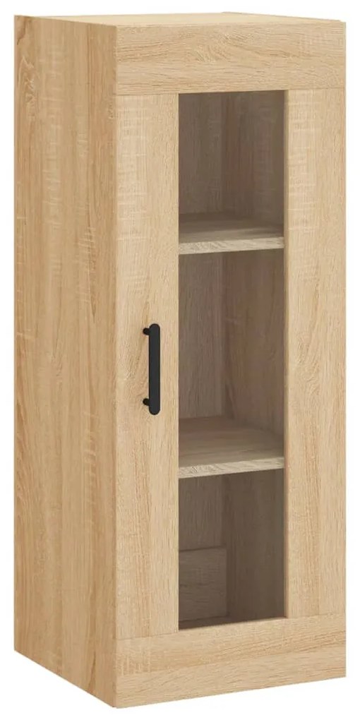 vidaXL Dulap montat pe perete, stejar sonoma, 34,5x34x90 cm