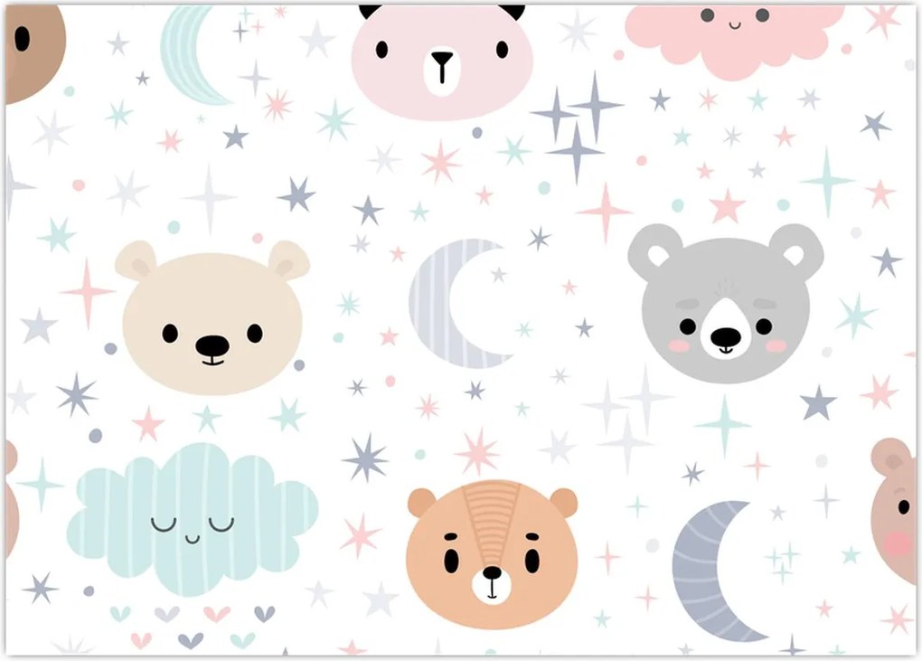 Tablou pe sticlă - Noapte bună. (70x50 cm)