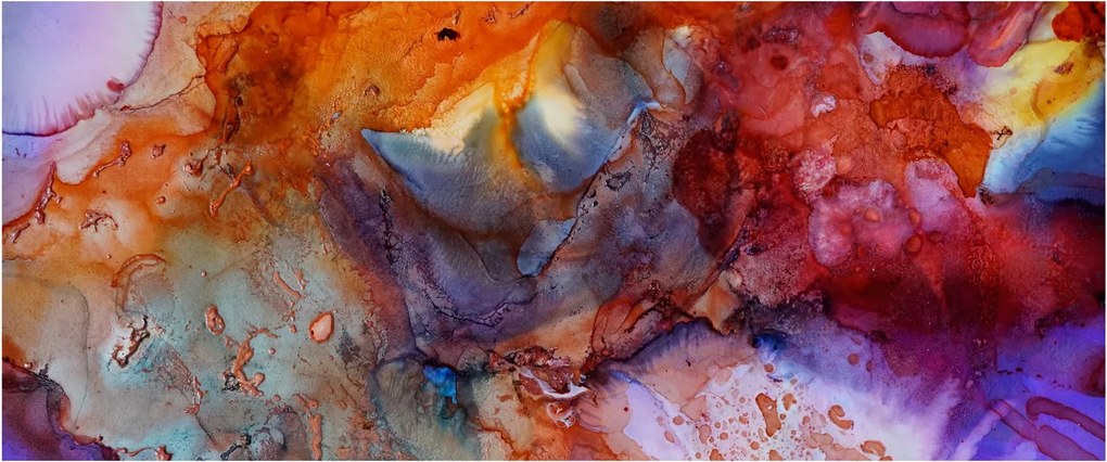 Tablou - Abstract Ink Art (120x50 cm)