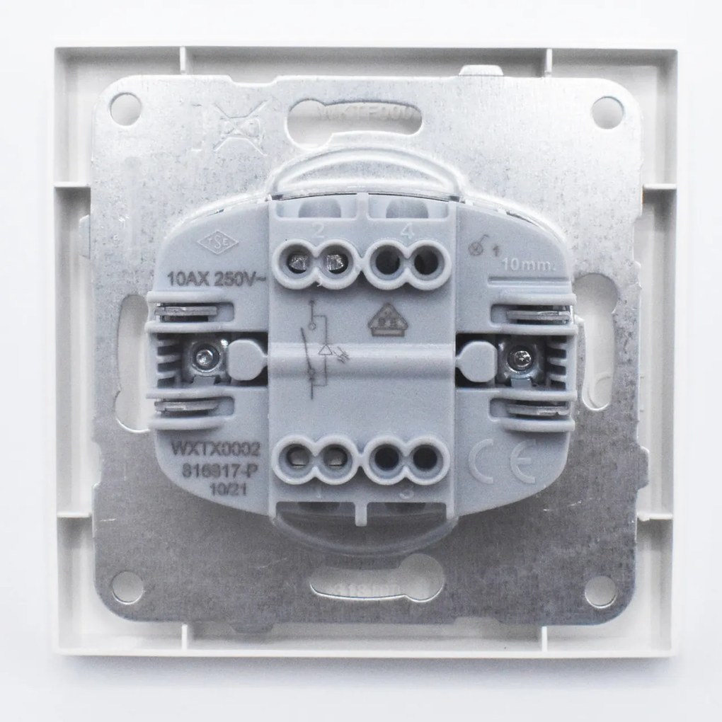 Intrerupator cu led Karre Plus Panasonic, ST, alb