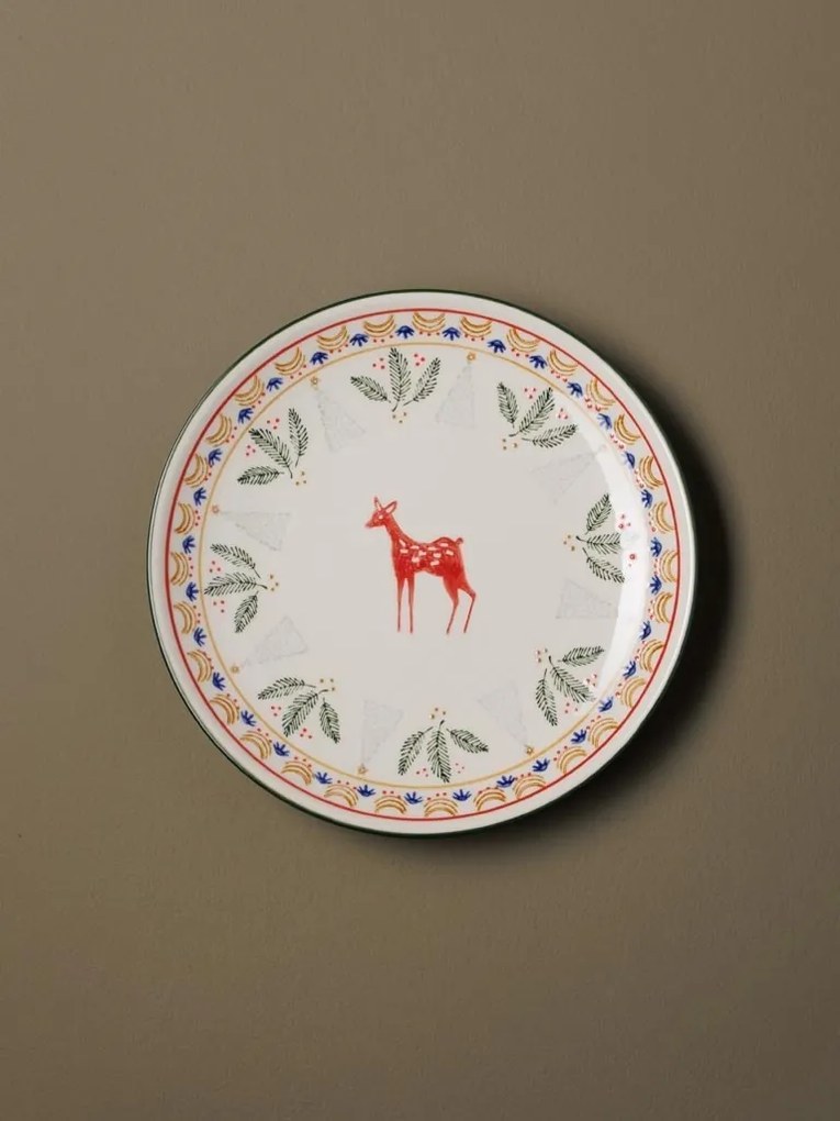 Farfurie rotunda din ceramica, D21cm, "Frimas"