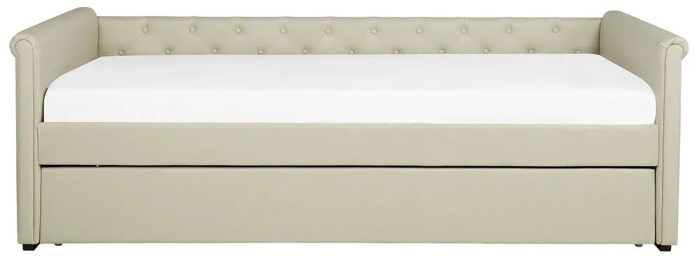 Pat extensibil 80 cm LISABON (cu somieră) (bej). 1022719