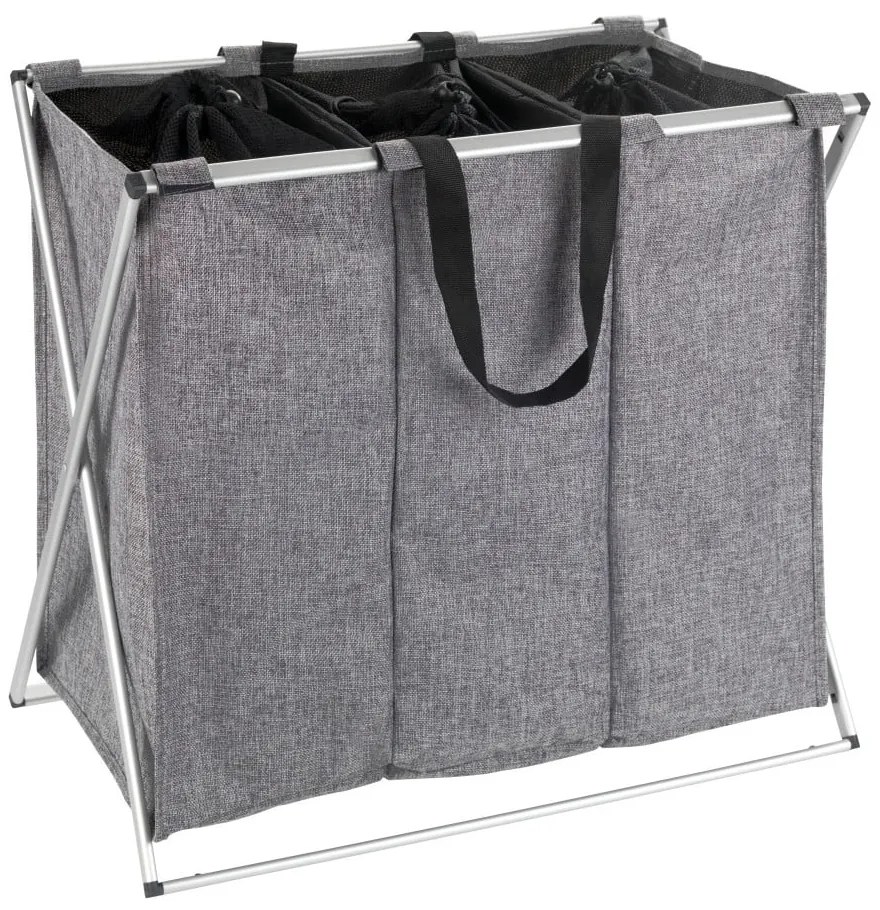 Coş de rufe Wenko Trio, 130 l, gri