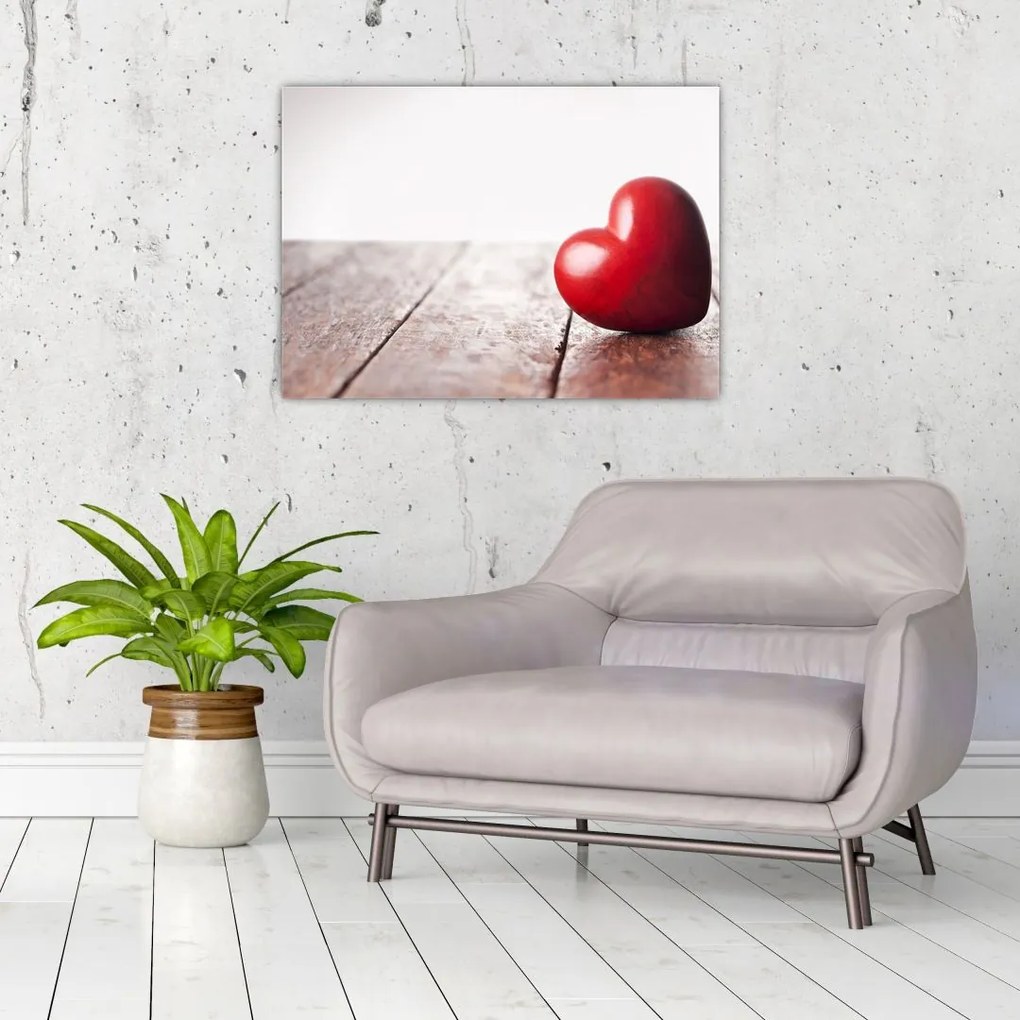 Tablou - Inima din lemn (70x50 cm)