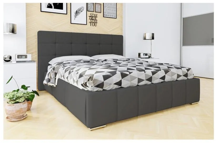 Pat matrimonial180 cm Kendrick (piele ecologică Soft 020). 1058293
