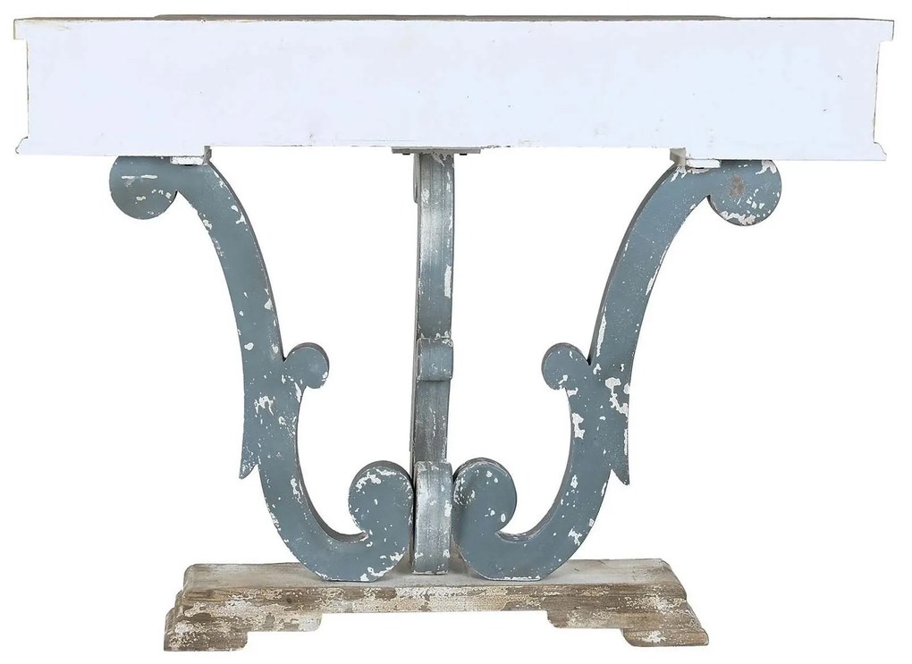 Consola Epoch din lemn antichizat gri 127x38x92.5 cm