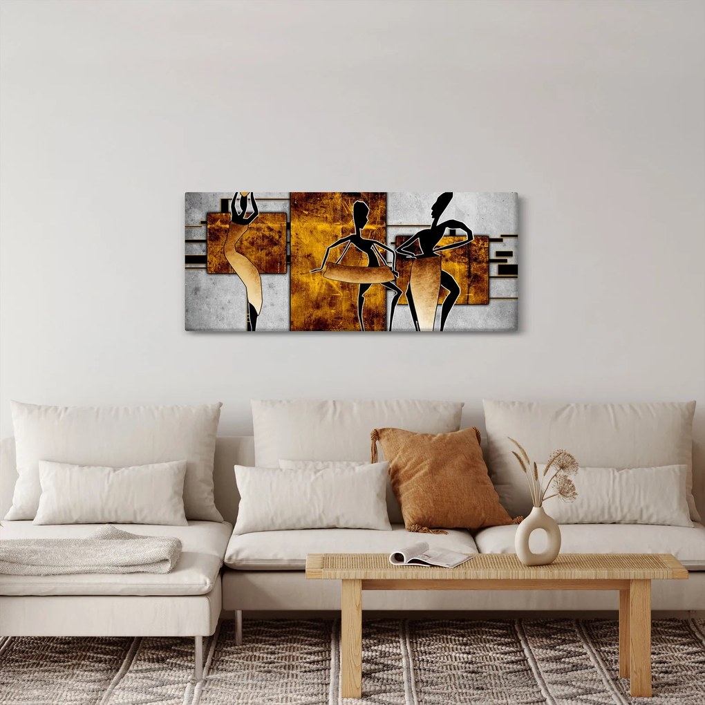 Tablou - Motiv cultura africană (120x50 cm)