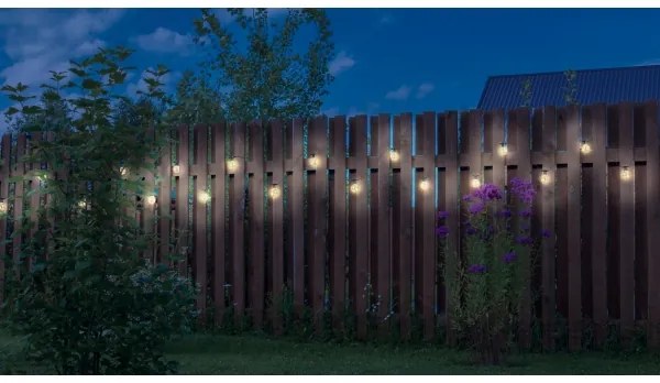 Instalație LED decorativă de exterior Globo 34090N ALMAGA 10xLED/0,27W/230V 7,5 m IP44