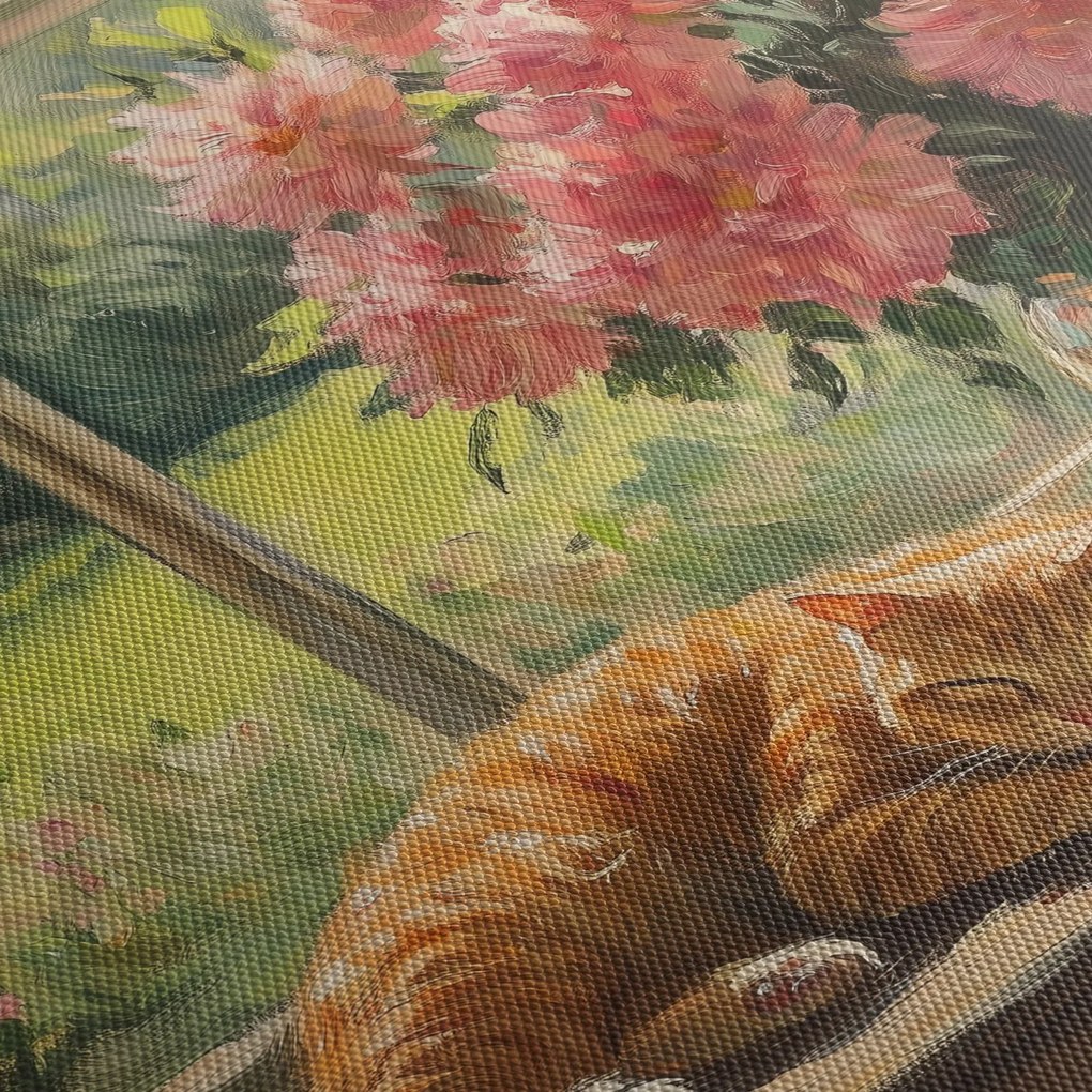 Tablou - Pisică la fereastră (150x105 cm)