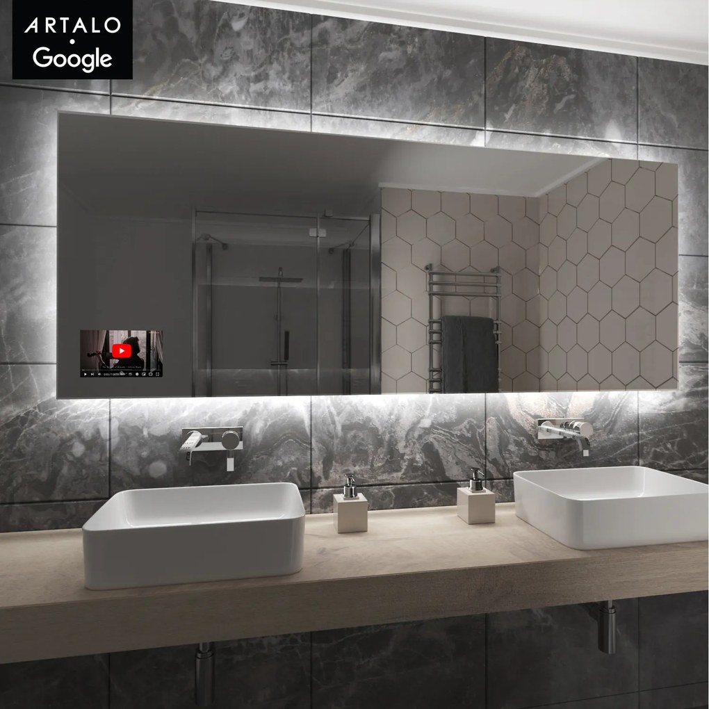 SMART oglindă LED cu iluminare M24 + SmartScreen with Google TV