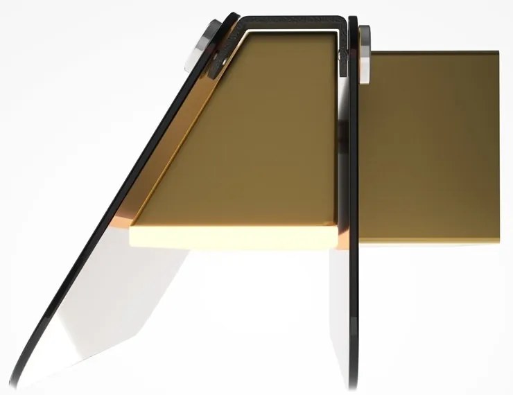 Aplica de perete LED design minimalist Flat, chihlimbar