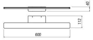 Aplică LED pentru oglindă de baie Redo 01-2503 BARRIO LED/17,25W/230V 60 cm alb