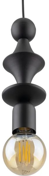 Lustră pe cablu TOWER 1xE27/15W/230V negru