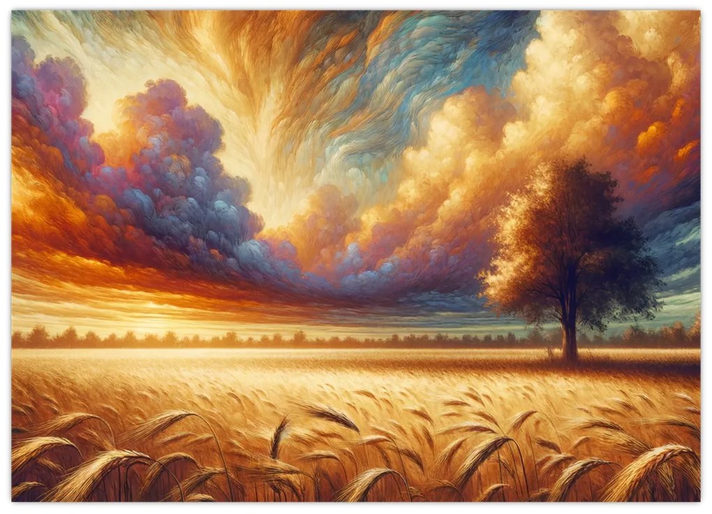 Tablou – Arbore pe câmp (70x50 cm)
