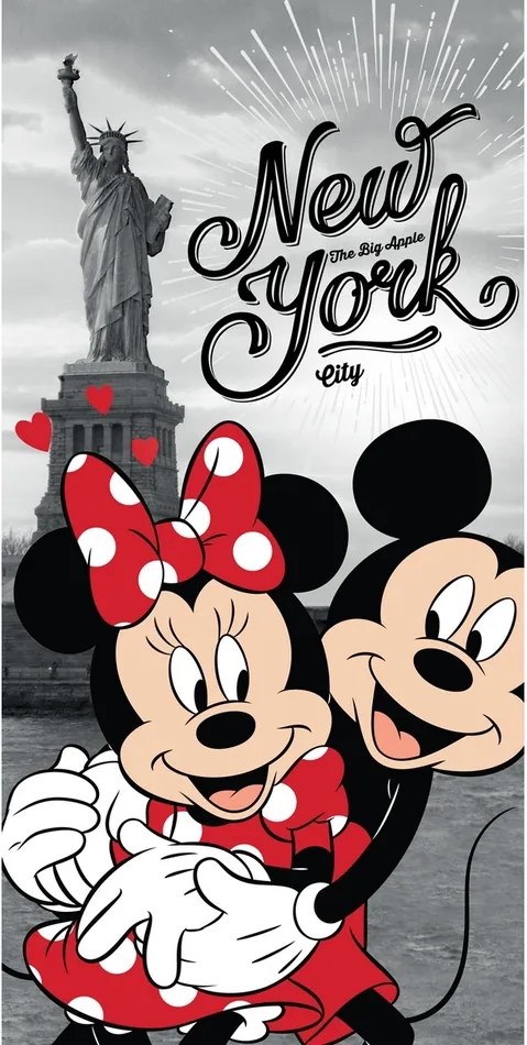Prosop Mickey and Minnie in New York, 70 x 140 cm