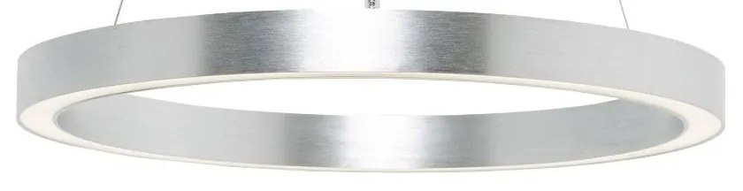 Lustra LED design modern circular CARLO argintiu, diametru 40cm
