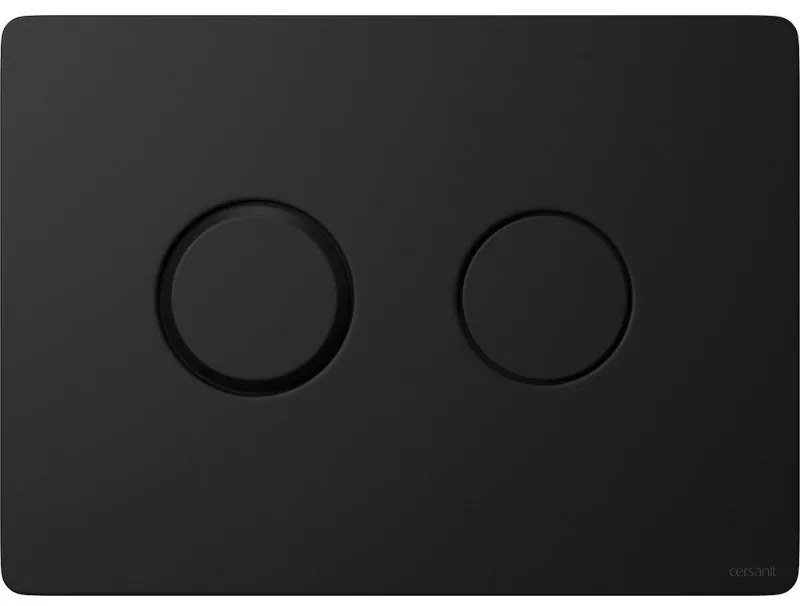 Rezervor incastrat cu clapeta de actionare negru mat, Cersanit System 51 Pneu S