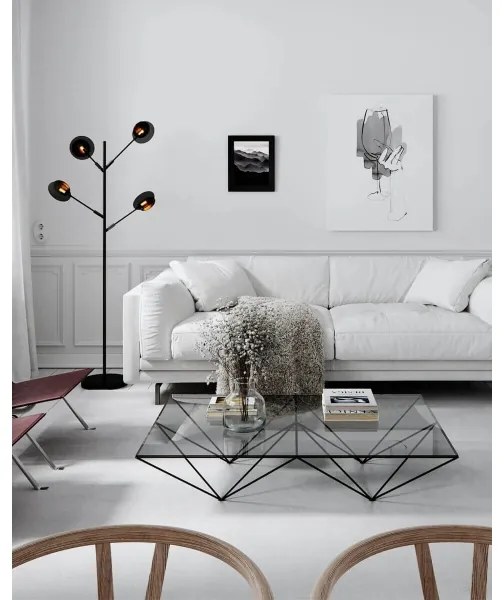 ByRydens Lampă de podea TURNO 4100960-4002 1xG9/4W/230V