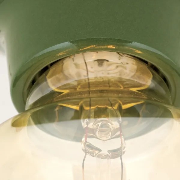 Orion - Plafonieră FROST 1xE27/60W/230V verde